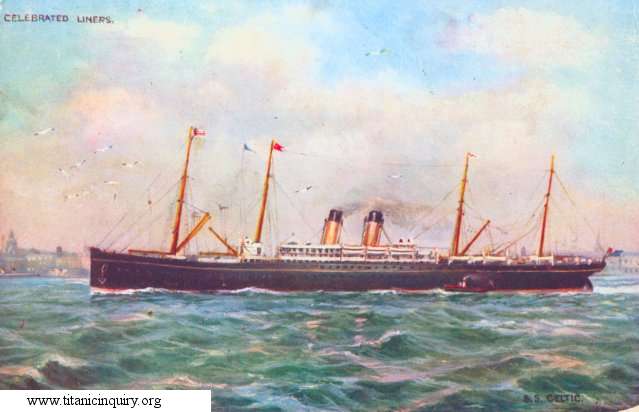Image of ss Celtic (White Star Line)