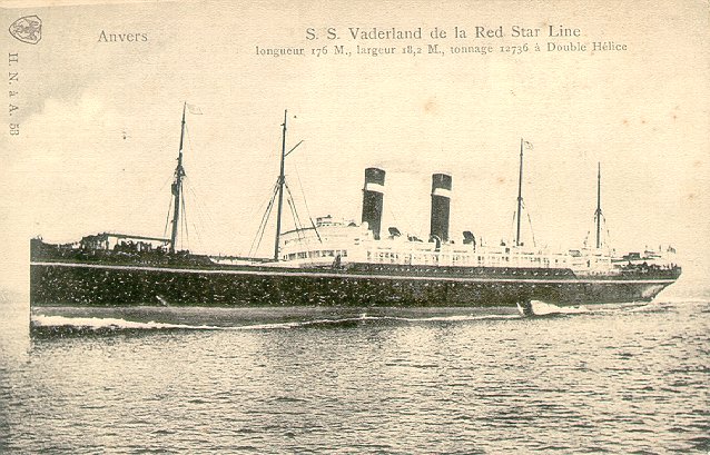 Image of ss Vaderland (Red Star Line)